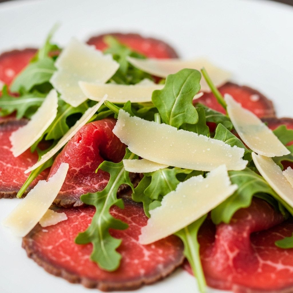 Carpaccio de Ternera - Plato gourmet del restaurante Lumière